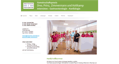 Desktop Screenshot of internisten-postcenter.de